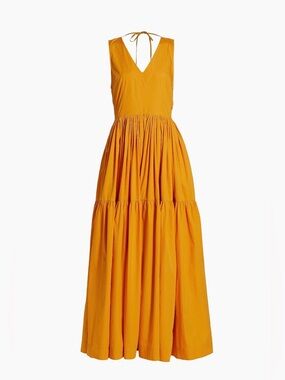 SWF V-Neck Tiered Maxi Dress